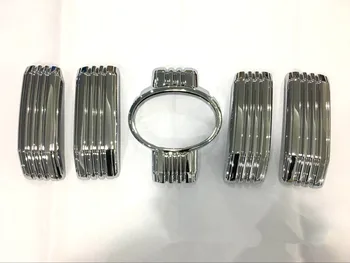 

5Pcs/Set Car Front Middle Grill Grille Strip Cover ABS Chrome Trim Panel For Toyota Land Cruiser Prado FJ150 2018 Car Styling