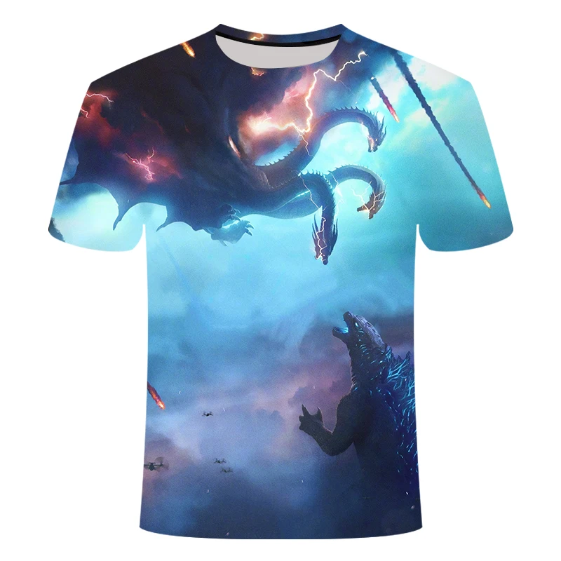 Art 3D t shirt Men tshirt Summer Anime T-Shirt Short Sleeve Tees O-neck Tops Drop ShipGodzilla with ultra-clear pattern Art 3D t shirt Men tshirt Summer Anime T-Shirt Short Sleeve Tees O-neck Tops Drop ShipGodzilla with ultra-clear pattern