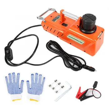 

DC12V 15T Car Electric Floor Jack Hydraulic Lifting Set Orange for Car Van Truck SUVTire Change