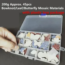 200 г 40-50 шт DIY мозаичные материалы фарфор бант звезда Смешанная керамика Тилы для детей/ребенок мозаика плитка Детский Сад Искусство ремесло