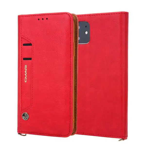 red Для iphone 11, для iphone 11 Pro Max, полный кожаный чехол для Apple 11, из искусственной кожи, чехол с магнитной застежкой и подставкой, новинка, 11 Pro Max - Цвет: red