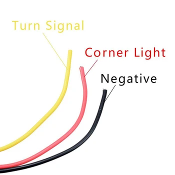 

12W Signal Brake Lamps Turn Signal Lamps Round Shell Car 24 LED Fender