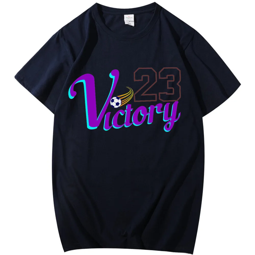 

23New men summer uniform T-shirt sports O-neck short-sleeved top football suit running jogging fitness letter T-shirt female