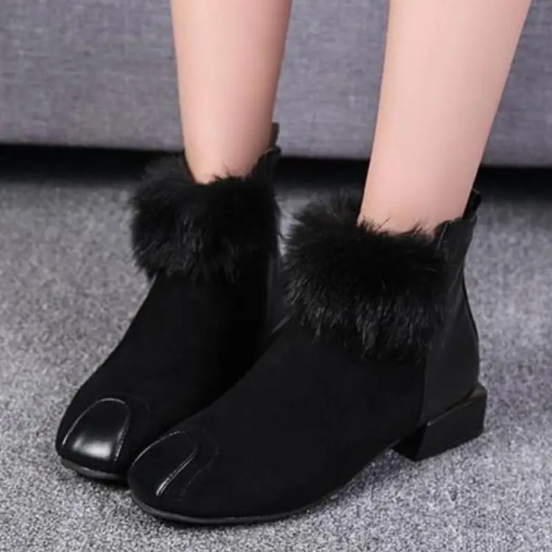 Женские ботильоны повседневные ботинки гладиаторы на низком массивном каблуке с