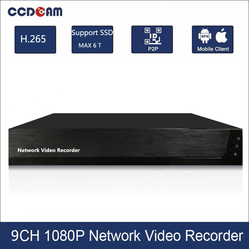  1080P NVR CH 9 For CCTV Network Video Recorder Support Onvif Protocal - 4.00022E+12