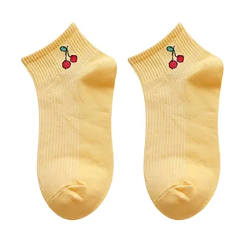 

Women Socks Funny Cute Cartoon Fruits Banana Avocado Lemon Egg Cookie Donuts Food Happy Japanese Harajuku Skateboard Socks