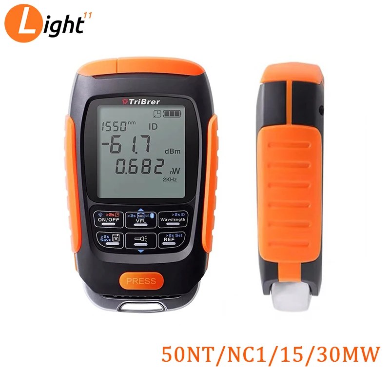 

4 in 1 Mini Multifunction Optical Power Meter Save data Visual Fault Locator Network Cable Test VFL optical fiber tester 15/km
