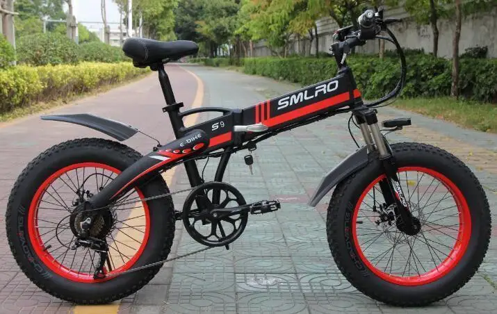 Велосипед SMLRO хорошее S9F E качество S9F складной электрический велосипед с ЖК-цифровым дисплеем
