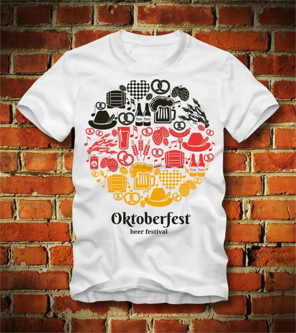 2019 Новая летняя футболка забавная пиво oktoberfest ALKOHOL MASS BIER вечерние BAYERN BAVARIA GLAS на