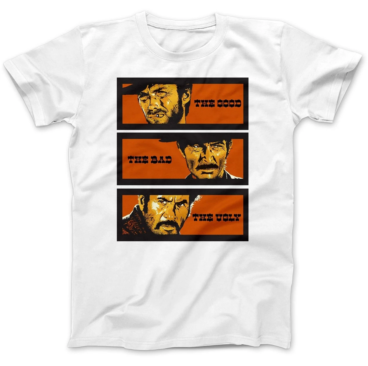 The Good Bad &amp Ugly Tops Tee Футболка 100 Премиум хлопковая Clint Eastwood модная Классическая