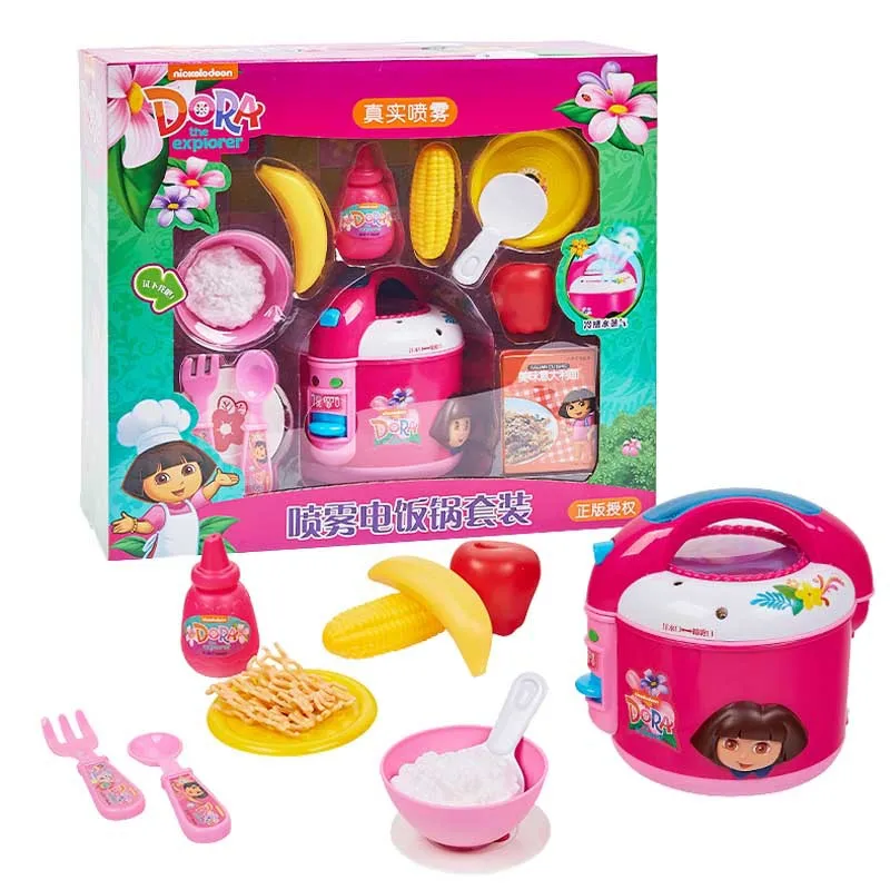  Dora Electric Kitchen Rice Cooker Play House Toy Set Model Kitchen Sound And Light Birthday Gift CH - 4000267343762