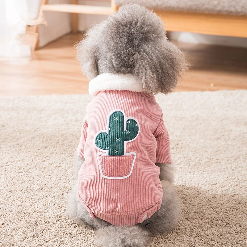 Одежда для собак мягкая одежда щенков милый свитер хлопковое пальто утолщенная