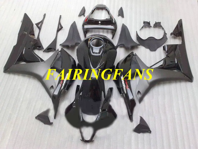 Инжекторный обтекатель комплект для HONDA CBR600RR F5 07 08 CBR 600 RR CBR 600RR CBR600 2007 2008 ABS черный обтекатель набор+ подарки HJ66