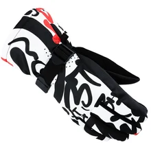 Мужские и женские детские лыжные перчатки для сноуборда противоскользящие Водонепроницаемые зимние Sonw теплый флис мотоцикл, снегоход перчатки для верховой езды ZL07