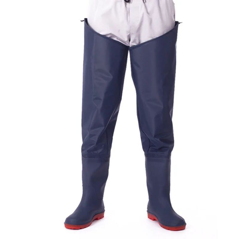 Pantalon cuissardes de pêche résistant avec bottes longues antidérapantes pour la pêche en rivière