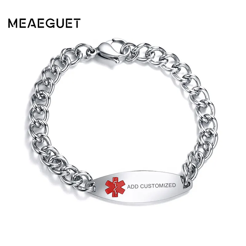 Браслет Meaeguet из нержавеющей стали на заказ с гравировкой тоньше крови