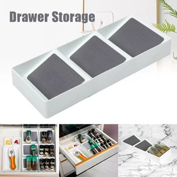 

3 Tier Spice Drawer Plastic Storage Drawer Tray Spice Rack Drawer Organizer For Kitchen Supplies