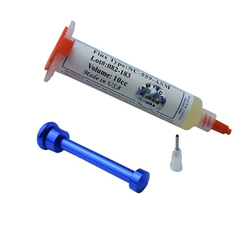 

1PCS Aluminium Alloy Needle Syringe Push Rod Detection Tube Piston for 10cc NC-559-ASM MECHANIC Flux Paste Solder Paste Flux