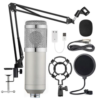 

New Bee Usb Microphone Pc Condenser Microphone Vocals Recording Studio Microphone For Youtube Video Skype Chatting Game Podcast