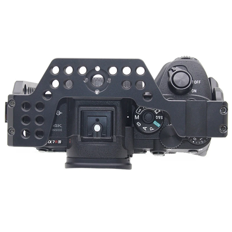 Aluminum Alloy Camera Cage Video Stabilizer Mount for Sony A7R4 Camera Housing Protective Cover Handle Bracket Accessories