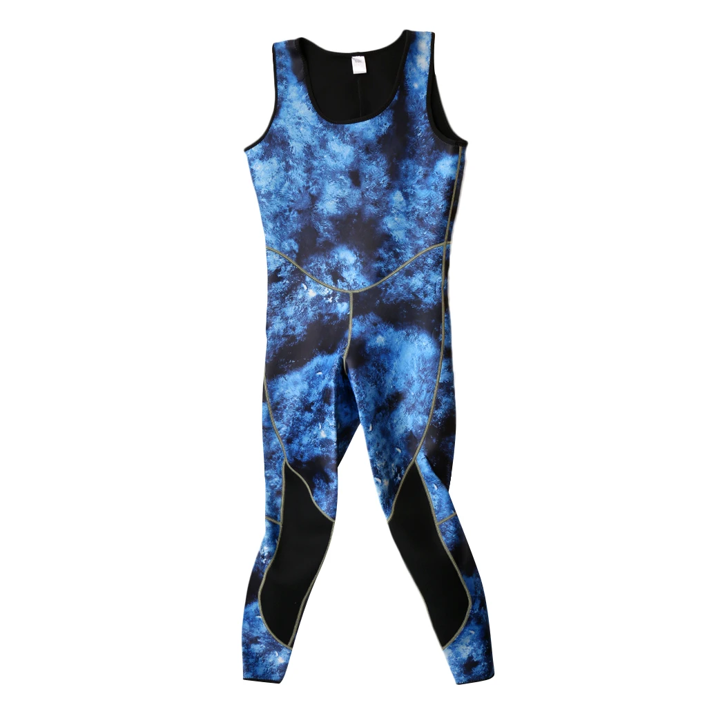 Mens Camo 3mm Neoprene Two-Piece Wetsuits Scuba Dive Surf Spearfishing Water Sports Wetsuit 