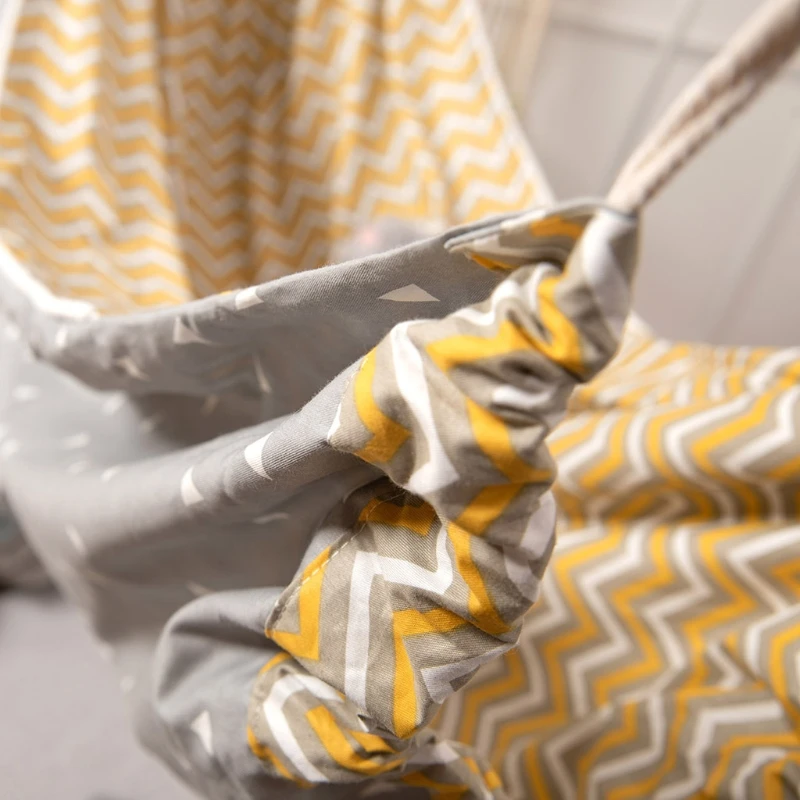 Children Hammock Swing Kids Cotton Cloth Bag Chair Baby Room Home Decor Indoor Outdoor Hanging Basket 5