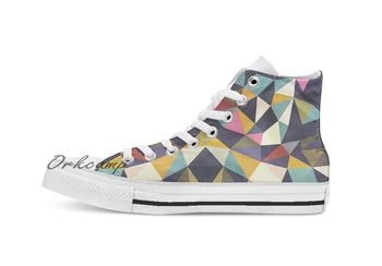 

Retro Tris Custom Casual High Top lace-up Canvas shoes sneakers Drop shipping