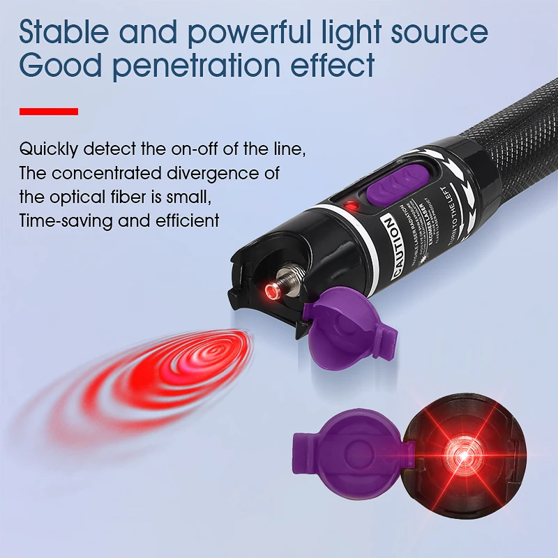 Comptyco – Stylo Laser Pour Testeur De Câbles De Fiber Optique Ftth,  1/10/20/30/50mw, Localisateur De Défauts Visuels Sc/fc/st, Interface De  2.5mm Vfl, Portée De 5 À 50km - Fibre Optique Équipement - AliExpress