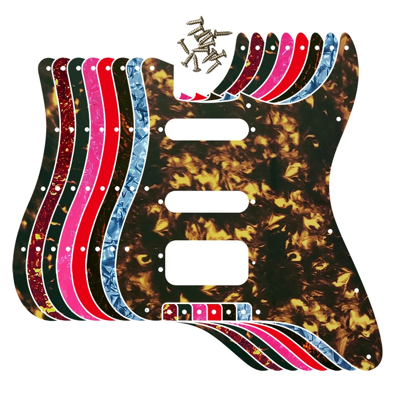 

Fei Man Guitar Pickguards Suit For 11 Screw Hole Strat Humbucker HSS Guitar No Control Hole Scratch Plate No Switch Hole