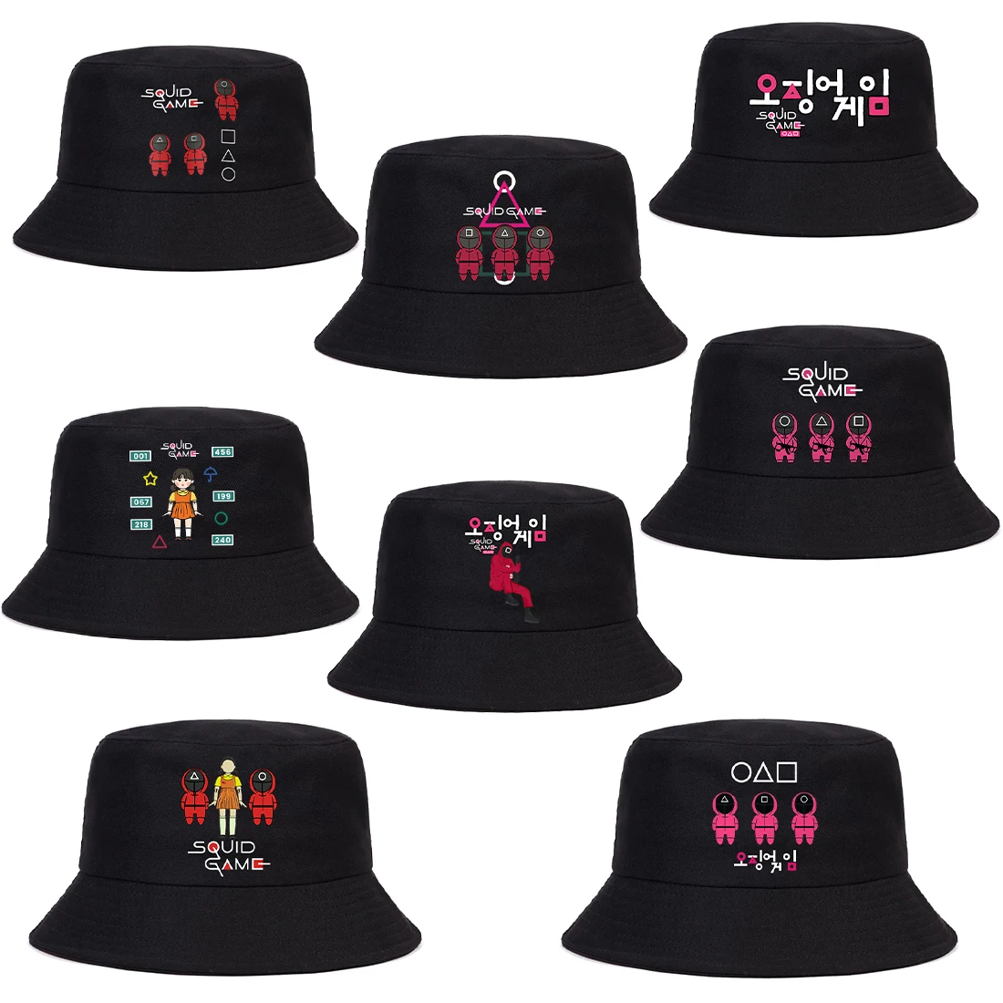 Панама в Корейском стиле для мужчин и женщин с треугольными квадратными кольцами