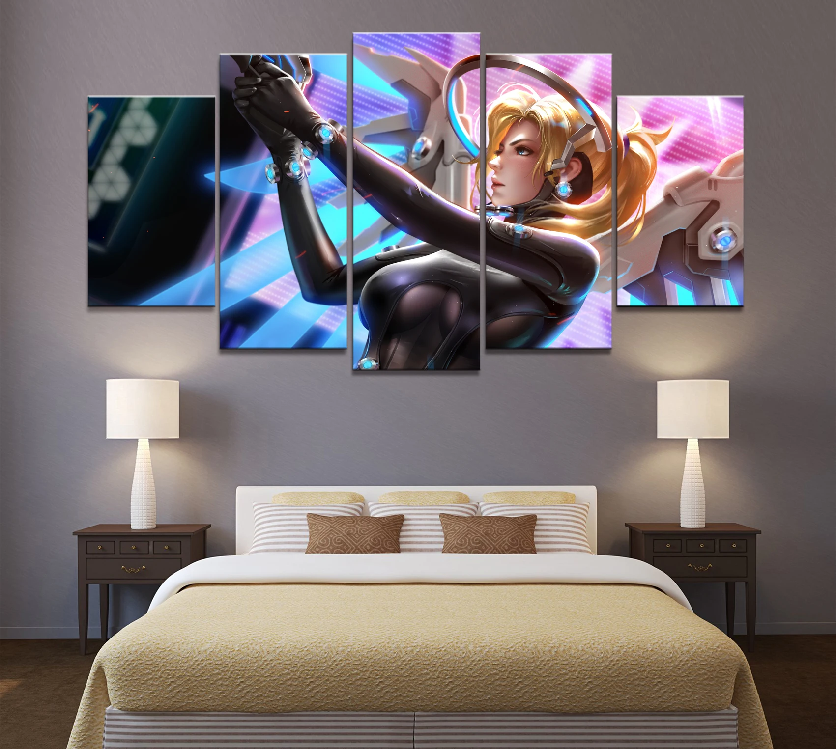 Домашний декор плакат HD фотографии печать на холсте 5 шт. модульная плотная