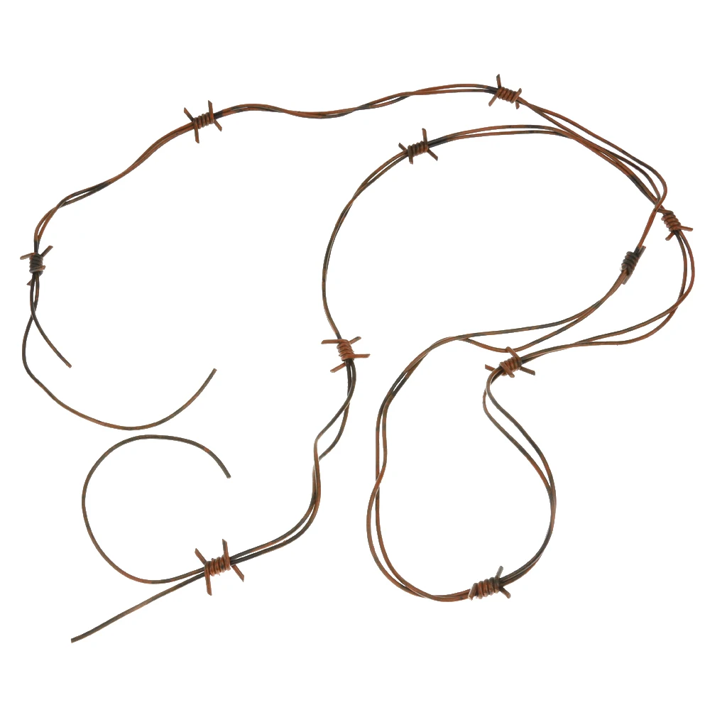 Rustic Garland Barbed Wire for Halloween Party Decorations & Accessories