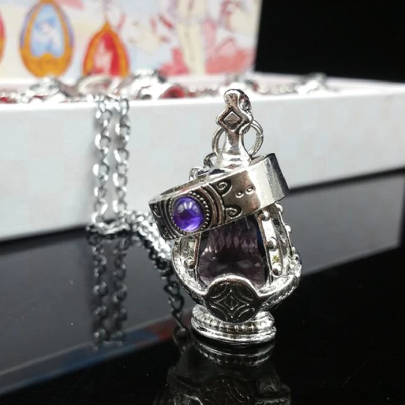 Anime Puella Magi Madoka Magica Soul Gem Necklace Crystal Pendant Ring Cosplay Costumes Lovers Jewelry Set Accessoies Prop plus size halloween costumes