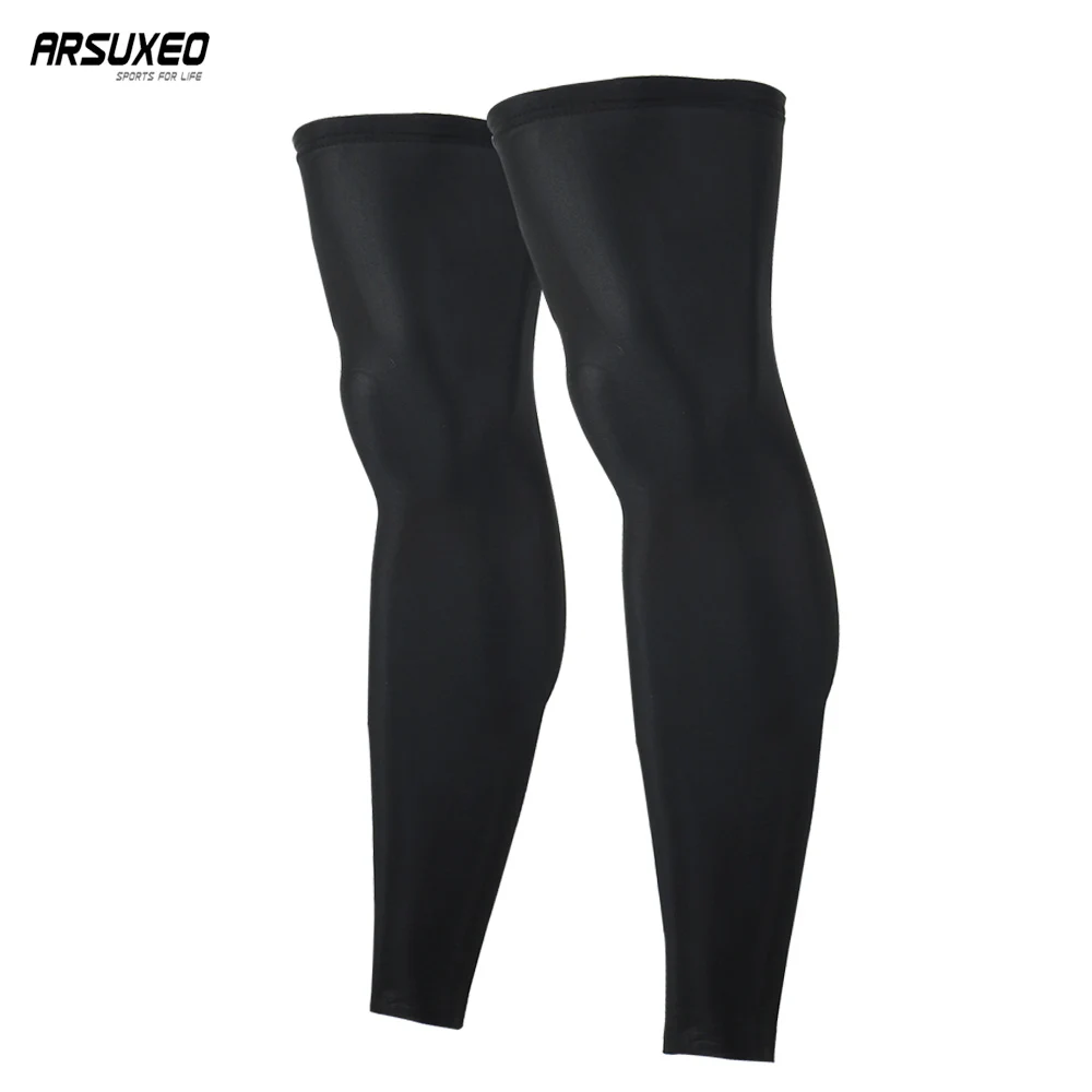 ARSUXEO Cycling Leg Warmers Men Women MTB Bike Bicycle Sports Running Basketball Soccer Compression leg compression sleeves