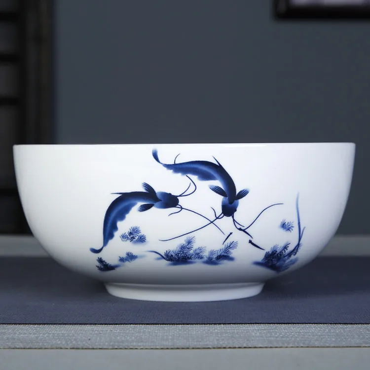 de ramen jingdezhen porcelana azul e branco