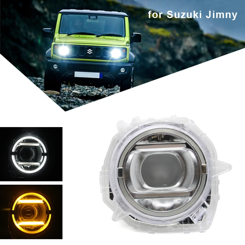 

Для Suzuki Jimny 2021 2020 2019 JB74 передние фары s Refit G63 модель дневные ходовые огни с фотоэлементами аксессуары для головных фонарей