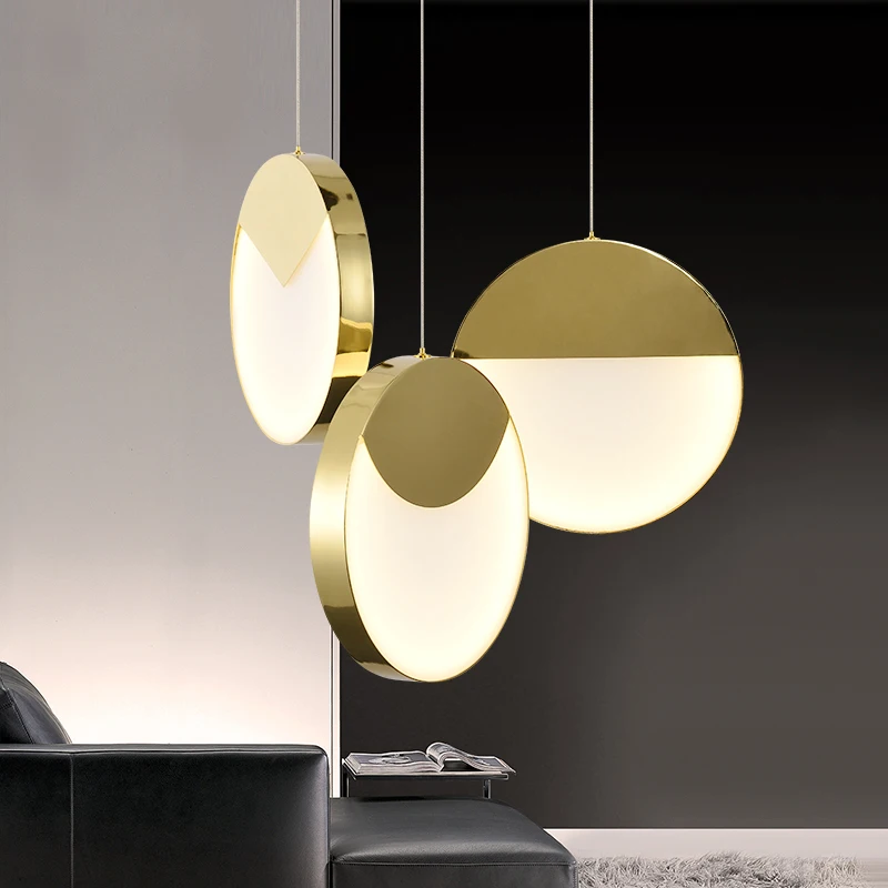 

Nordic Gold Led Pendant Light Modern Designer Restaurant Hanging Light Fixtures Bedroom Bar Decoration Led Lights
