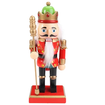 

1PC 20cm New Fat Soldier Wood Puppet Handmade Walnut Soldier Doll Decoration