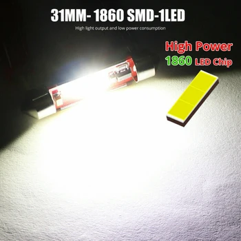 

2Pcs LED Lights DC 12V Super bright Replacement Accessories Auto Festoon 6000K