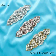 Ручная вышивка стразами Свадебные ремни кристалл жемчуг пояс невесты Стразы Свадебная лента для свадьбы платья TP107