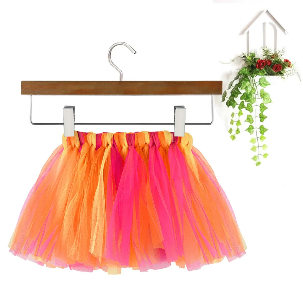 Новая красочная юбка пачка для маленьких девочек детская танцевальная из