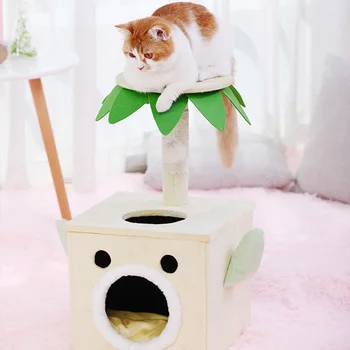 

Cat Climbing Frame Small Scratching Sisal Is Stable And Resistant To Scratching Cets Bed Toy Cat Jumping Platform Pet Supplies