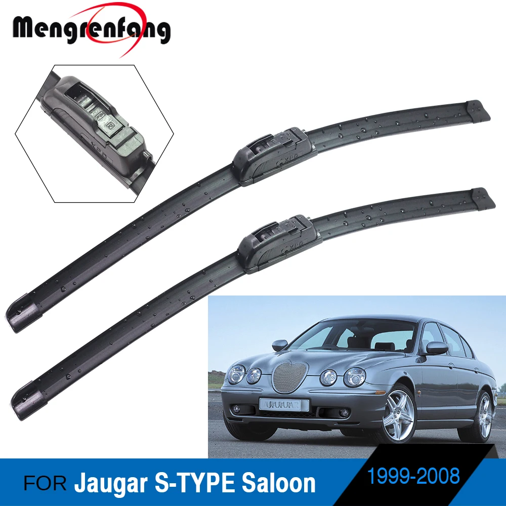 Щетки стеклоочистителя для Jaugar S-TYPE Saloon мягкие резиновые бескаркасные рычаги J Hook