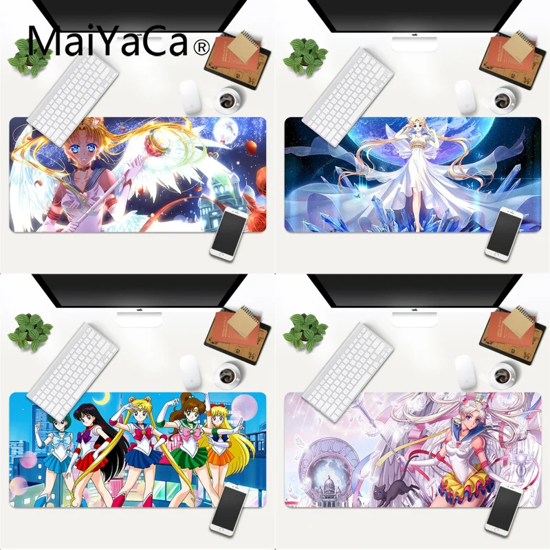 

Cool New Anime Sailor Moon Office Mice Gamer Soft Mouse Pad Gaming Mouse Pad Large Deak Mat 700x300mm for overwatch/cs go