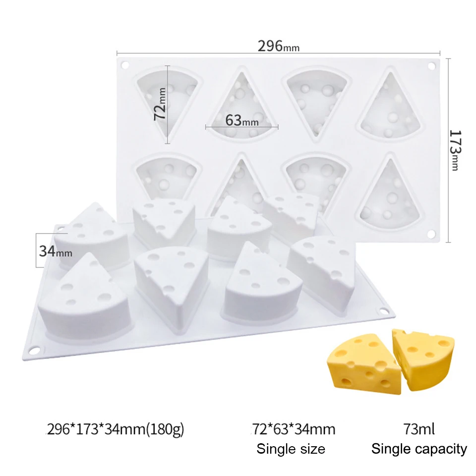 3D Cheese Mousse Mould  (6)