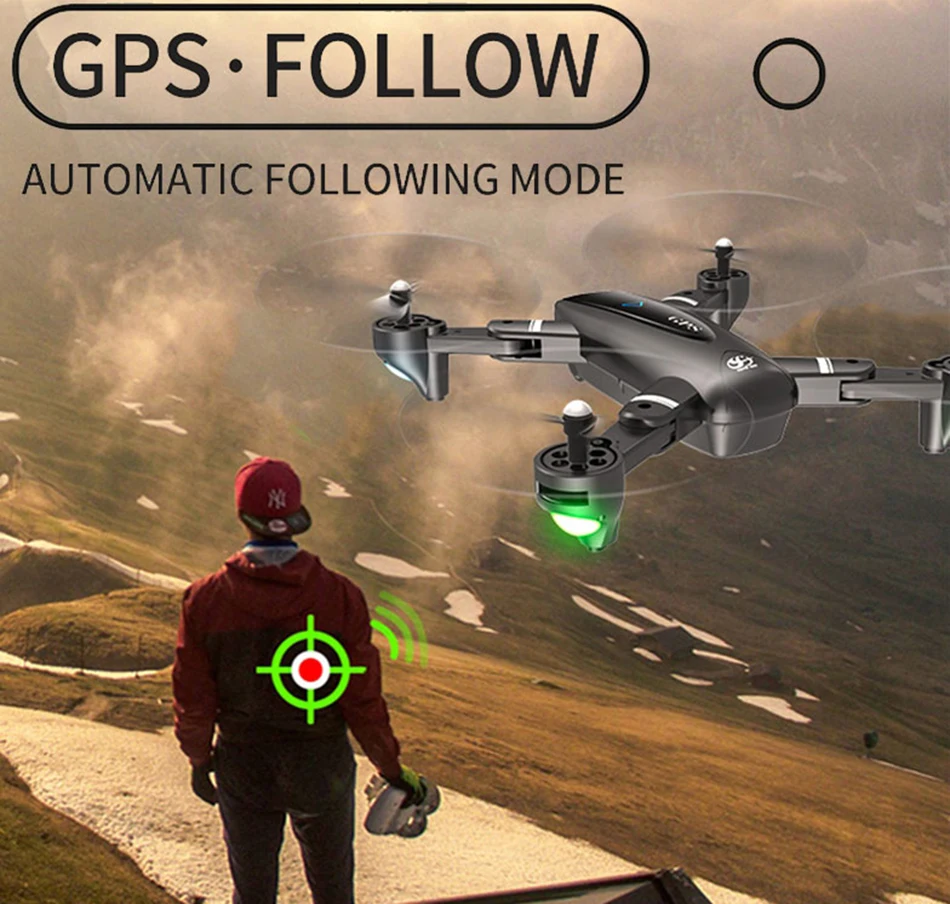 S167 gps Дрон 4K 5G wifi 1080P FPV камера дроны gps следуем за мной высота держать широкоугольный Квадрокоптер с камерой складной Радиоуправляемый Дрон