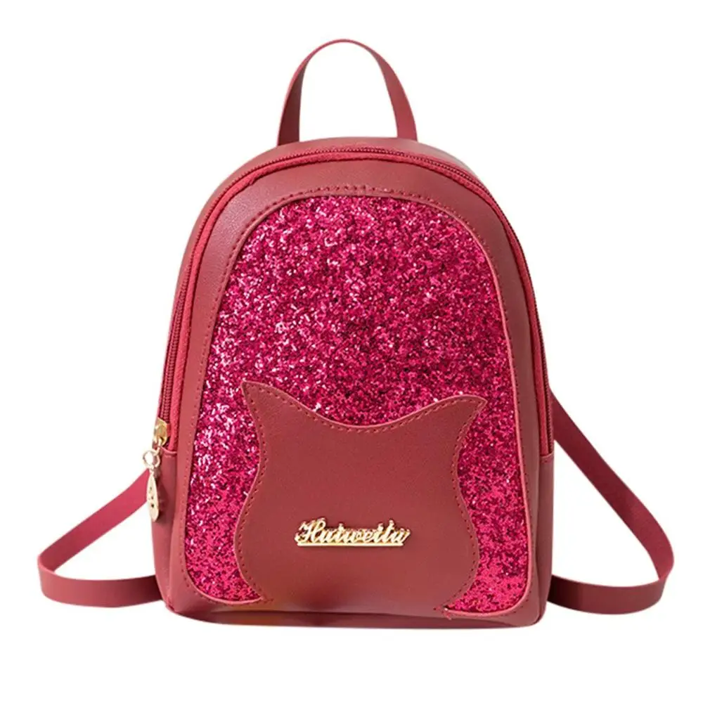 MOLAVE и высококачественный модный женский рюкзак на плечах, маленький рюкзак, кошелек с надписью, сумка в стиле пэчворк для мобильного телефона A23 - Цвет: red