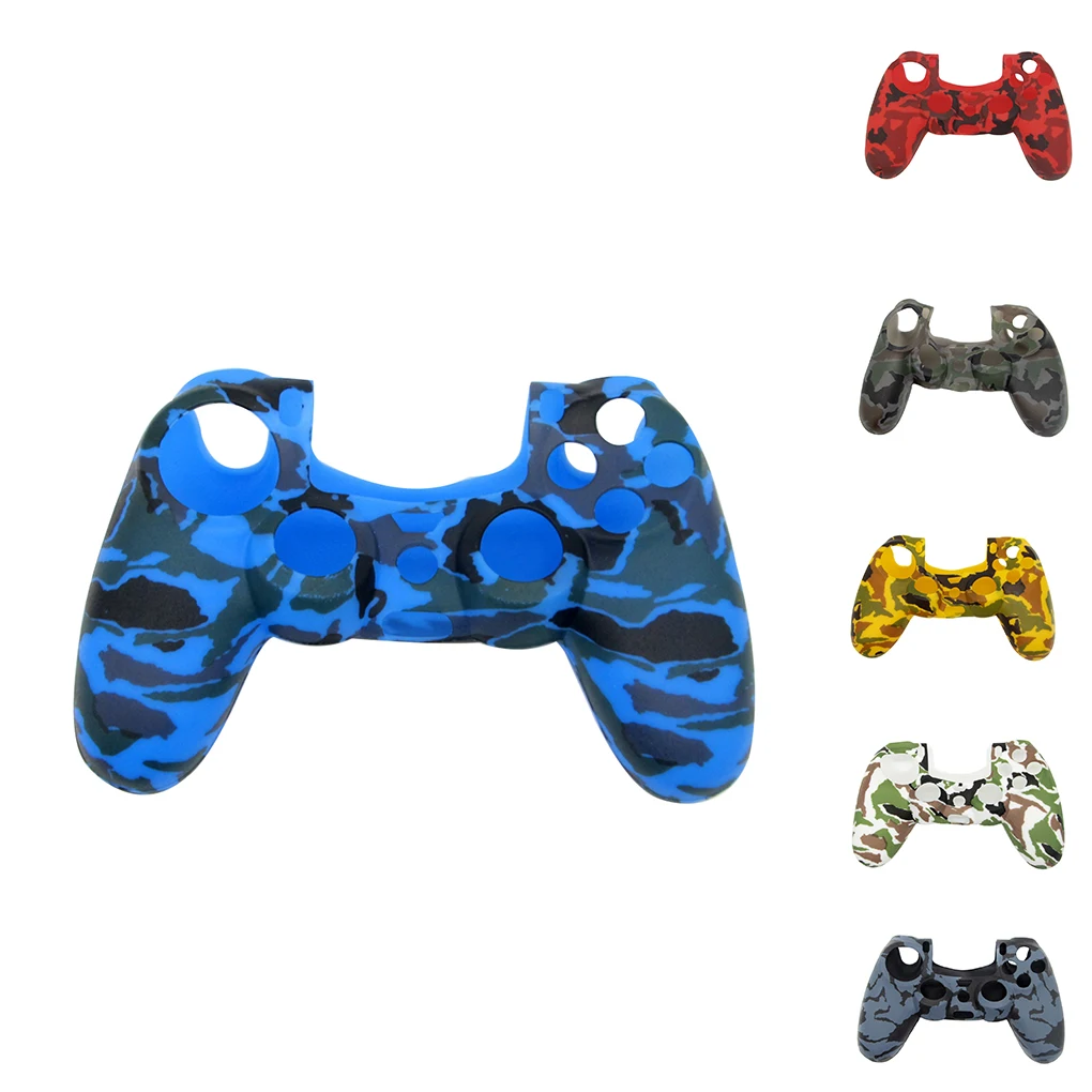 Замена для PS4 беспроводной контроллер Чехол камуфляж печати мягкий силиконовый гель кожи защитный резиновый чехол