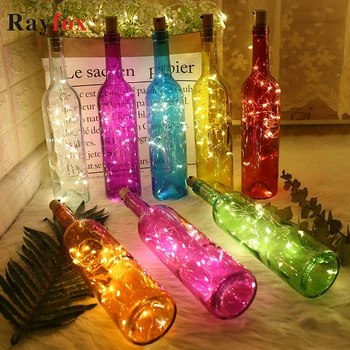 

Merry Christmas Decorations For Home Wine Bottle LED Garland String Lights New Year Christmas Ornaments Tree Wedding Party Decor