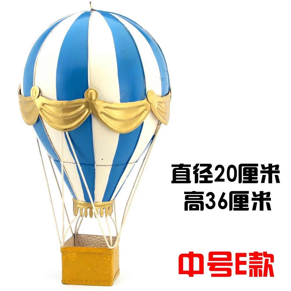 Современный Креативный воздушный шар из кованого железа, подвесной воздушный шар для девочек, украшение для потолка - Цвет: M(E)20X36cm
